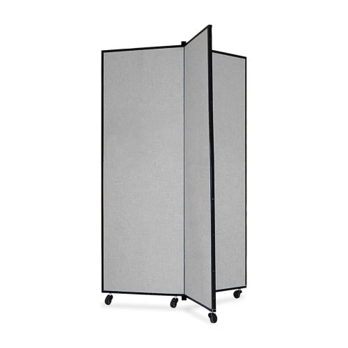 ScreenFlex Tower Display Mobile 3 Panel 36" X 36" X 69" Gray SCXCDS603CG 1 ScreenFlex Tower Display Mobile 3 Panel 36" X 36" X 69" Gray SCXCDS603CG