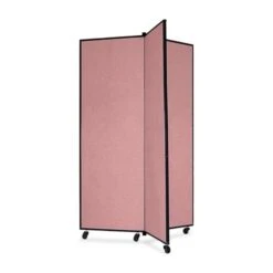 ScreenFlex Tower Display Mobile 3 Panel 36" X 36" X 69" Mauve SCXCDS603CM