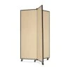 ScreenFlex Tower Display Mobile 3 Panel 36" X 36" X 69" Wheat SCXCDS603CW