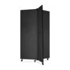 ScreenFlex Tower Display Mobile 3 Panel 36" X 36" X 69" Black SCXCDS603SX