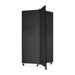 ScreenFlex Tower Display Mobile 3 Panel 36" X 36" X 69" Black SCXCDS603SX