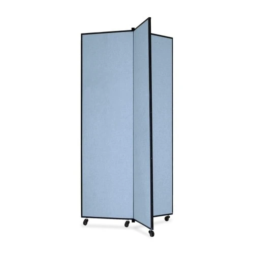 ScreenFlex Tower Display Mobile 3 Panel 36" X 36" X 77" Blue SCXCDS683CB 1 ScreenFlex Tower Display Mobile 3 Panel 36" X 36" X 77" Blue SCXCDS683CB