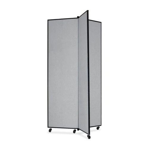ScreenFlex Tower Display Mobile 3 Panel 36" X 36" X 77" Gray SCXCDS683CG 1 ScreenFlex Tower Display Mobile 3 Panel 36" X 36" X 77" Gray SCXCDS683CG