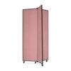 ScreenFlex Tower Display Mobile 3 Panel 36" X 36" X 77" Mauve SCXCDS683CM