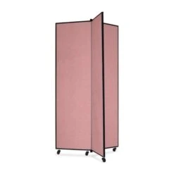 ScreenFlex Tower Display Mobile 3 Panel 36" X 36" X 77" Mauve SCXCDS683CM