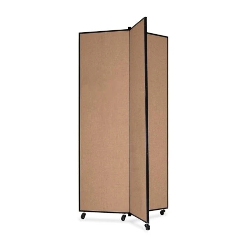 ScreenFlex Tower Display Mobile 3 Panel 36" X 36" X 77" Oatmeal SCXCDS683CO 1 ScreenFlex Tower Display Mobile 3 Panel 36" X 36" X 77" Oatmeal SCXCDS683CO