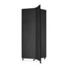 ScreenFlex Tower Display Mobile 3 Panel 36" X 36" X 77" Black SCXCDS683SX