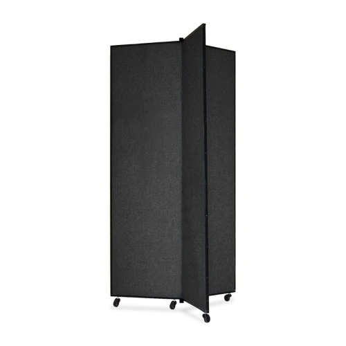 ScreenFlex Tower Display Mobile 3 Panel 36" X 36" X 77" Black SCXCDS683SX 1 ScreenFlex Tower Display Mobile 3 Panel 36" X 36" X 77" Black SCXCDS683SX