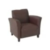 Office Star Furniture Eco Leather Club Chair Mocha/Cherry SL2271EC9