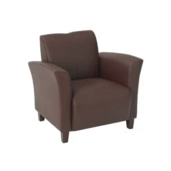 Office Star Furniture Eco Leather Club Chair Mocha/Cherry SL2271EC9