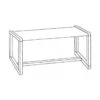 Lesro Tempe T1480T3 Coffee Table, 43 X 20.5 X 16, Sled Base