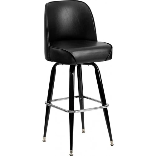Flash Furniture Metal Bar Stool With Swivel Bucket Seat XU-F-125-GG 1 Flash Furniture Metal Bar Stool With Swivel Bucket Seat XU-F-125-GG