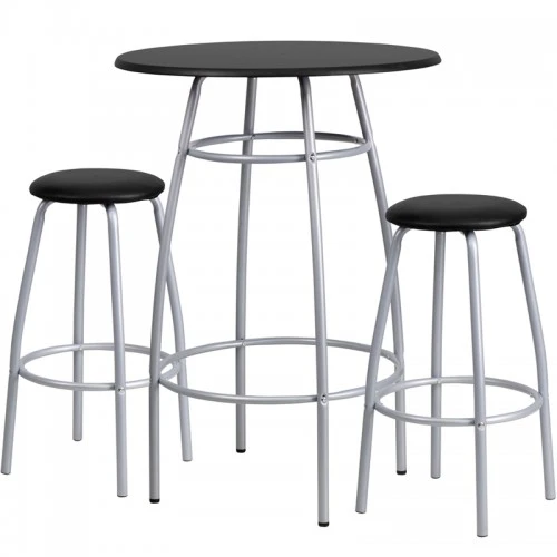 Flash Furniture Bar Height Table And Stool Set YB-YJ922-GG 1 Flash Furniture Bar Height Table And Stool Set YB-YJ922-GG