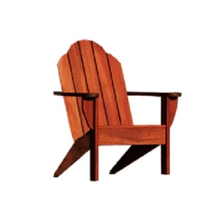 Benchmark Adirondack 4077 Outdoor Wood Side Lounge Chair