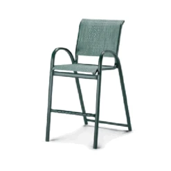 Telescope Casual Aruba Stacking Counter Chair, Outdoor Sling Stacking Cafe Chair