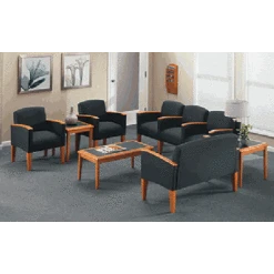 Lesro Savoy G1451K4 Guest Armed Chair, One Seater, Lounge Seating, 400 LB Capacity