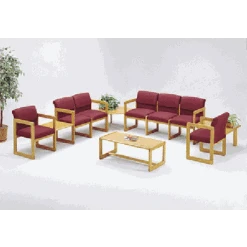 Lesro Classic C1201G3 Guest Side Chair With Sled Base, Reception Lounge Seating