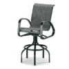 Telescope Casual Primera Counter Chair, Outdoor Sling Counter Height Arm Chair