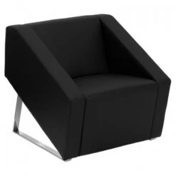 Flash Furniture Hercules Smart Series Black Leather Reception Chair ZB-SMART-BLACK-GG